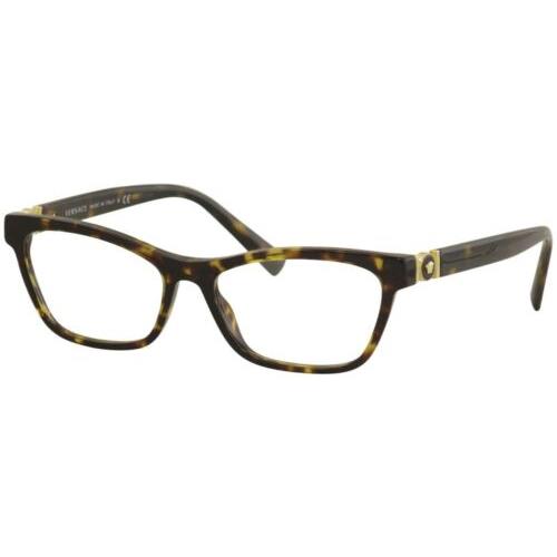 Versace Eyeglasses VE/3272A VE3272/A 108 Dark Havana Optical Frame 54mm
