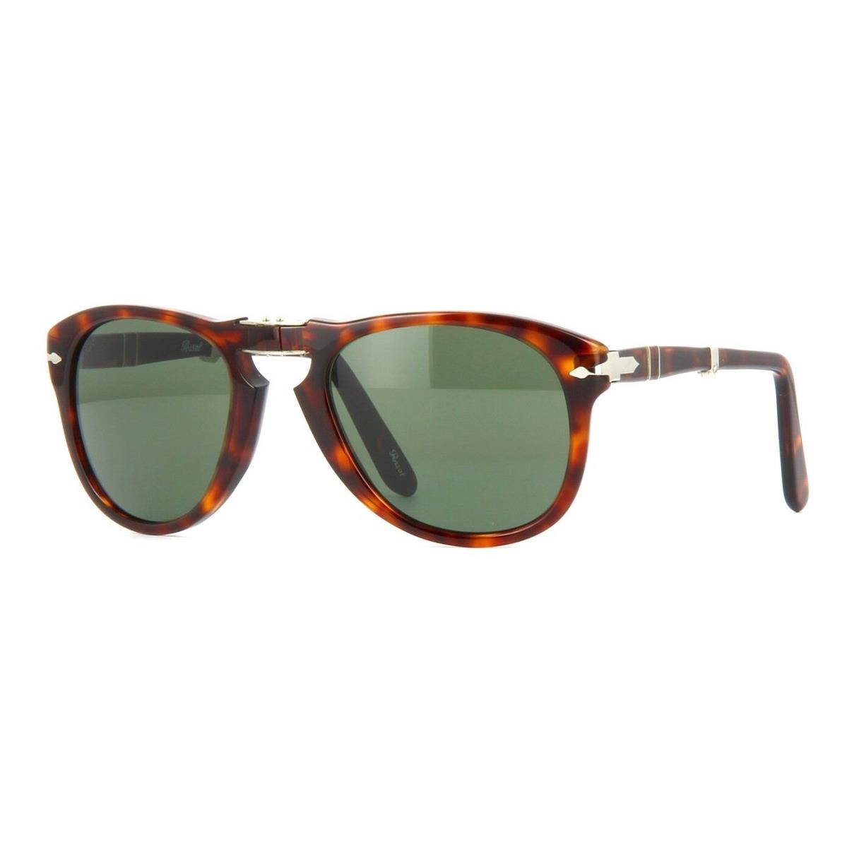 Persol PO 0714 Folding Havana/crystal Green 24/31 54mm Sunglasses