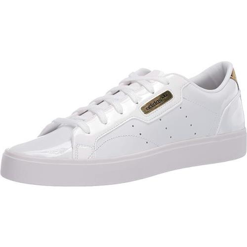 Adidas Originals Women`s Sleek Sneaker Ftwr White/crystal White/gold Met 10 M - White