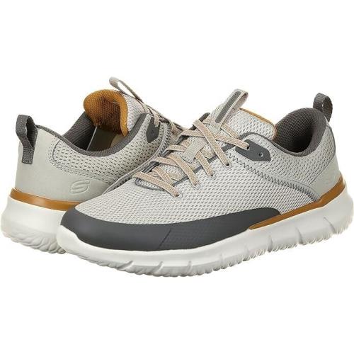 Skechers Men`s Del Retto Casual Sport Slip On Shoes Arling Gray Size 12