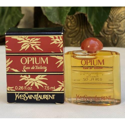 Yves Saint Laurent Miniature Vintage Ysl Opium Edt .26oz Mini Travel Perfume