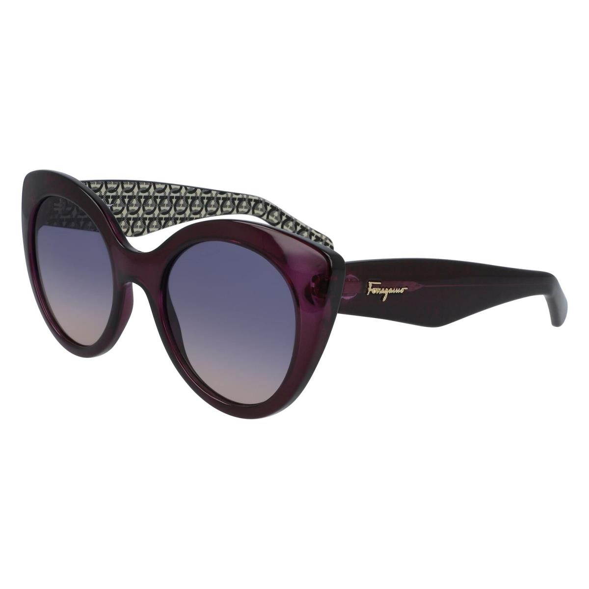 Salvatore Ferragamo SF 964S 500 Crystal Violet Sunglasses with Purple Lenses