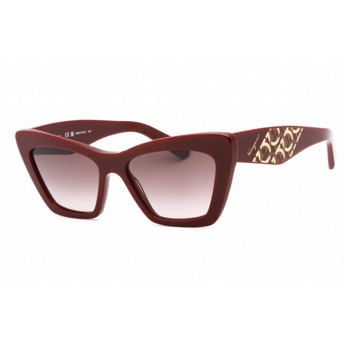 Salvatore Ferragamo Women`s Sunglasses Bordeaux Plastic Cat Eye SF1081SE 603