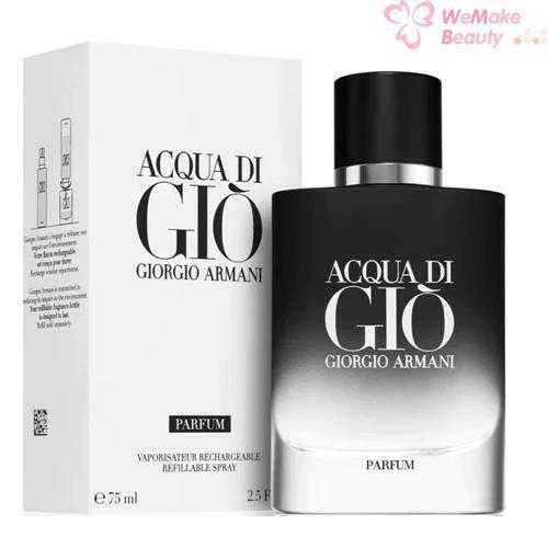 Acqua Di Gio by Giorgio Armani For Men 2.5oz Refillable Parfum Spray