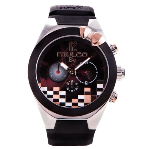 Mulco Women`s Analog Display Black Silicone Band Be Confident Watch MW5-5331-025