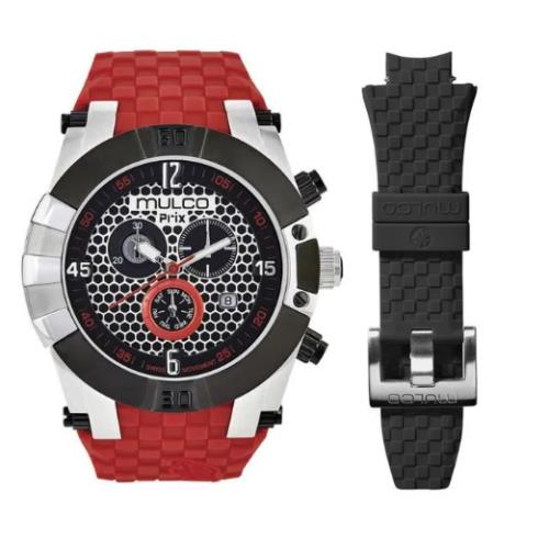 Mulco Men`s MW5-3068-065 Prix Snap Analog Display Swiss Quartz Red Watch