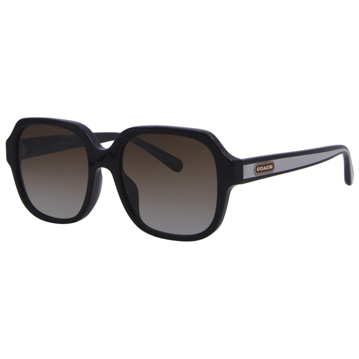 Coach C7989 HC8335U 50027Z Sunglasses Women`s Black/olive Gradient 53mm