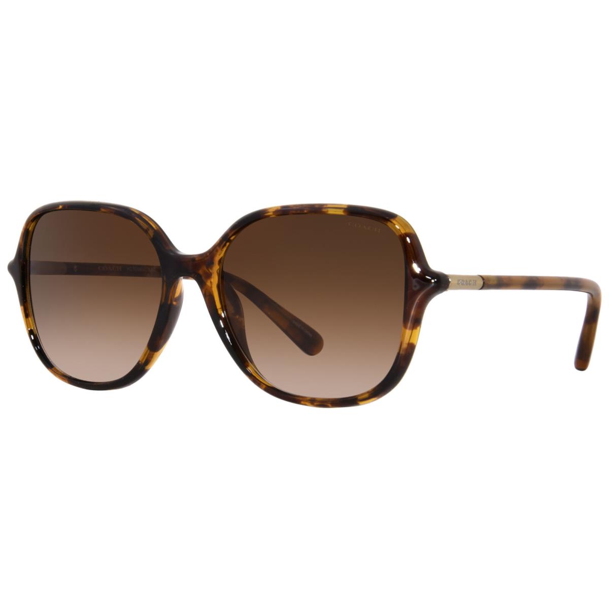 Coach C9205 HC8344U 5120/13 Sunglasses Women`s Dark Tortoise/brown Gradient 55mm