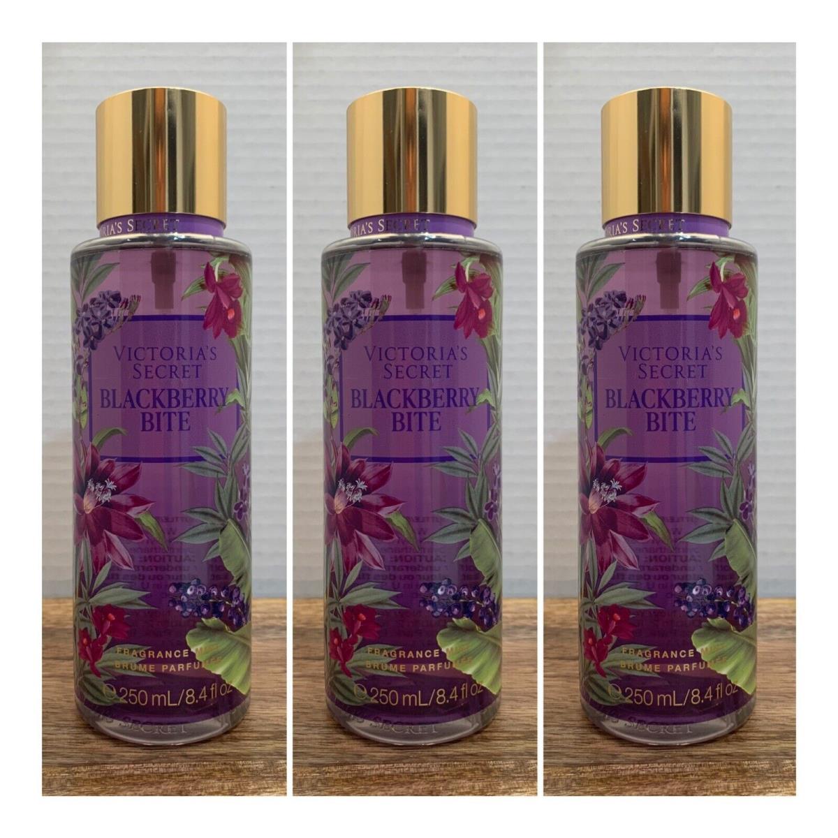 Victoria s Secret Blackberry Bite Fragrance Mist 8.4 Fl.oz. Lot of 3