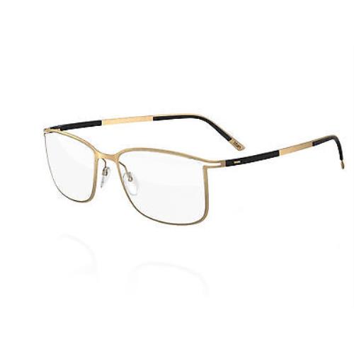 Silhouette Eyeglasses Titan Contour Fullrim 55/19/140 Gold Black 5438-6053-55MM