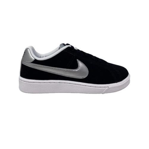 Women Nike Court Royale Low Casual Shoes Sneakers Black Silver 749867-001 - Black/Silver