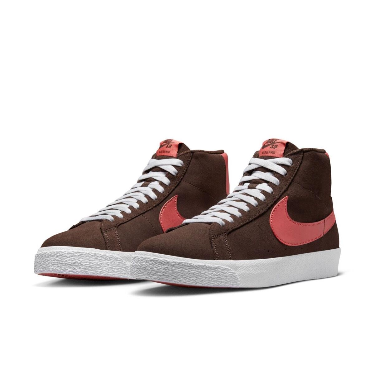 Nike SB Zoom Blazer Mid Shoes - Baroque Brown - Sizes 9-11 - Brown