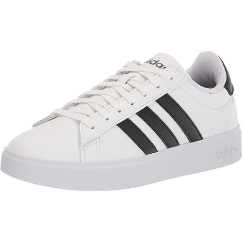 Big Kids Adidas Grand Court 2.0 Tennis Shoe GW6511 Color White/black - White/Black