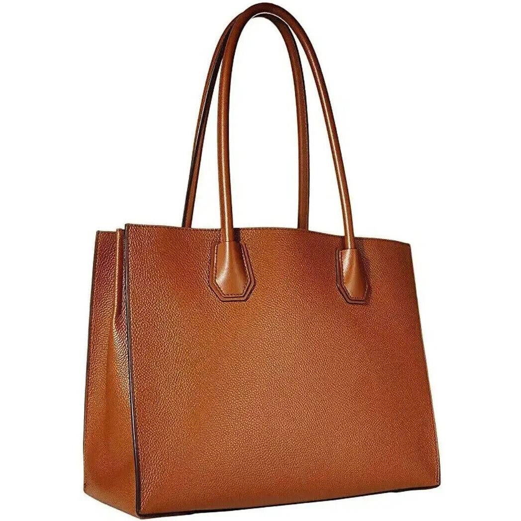Michael Kors Mercer Luggage Brown Leather Extra Large Pocket Tote Bag