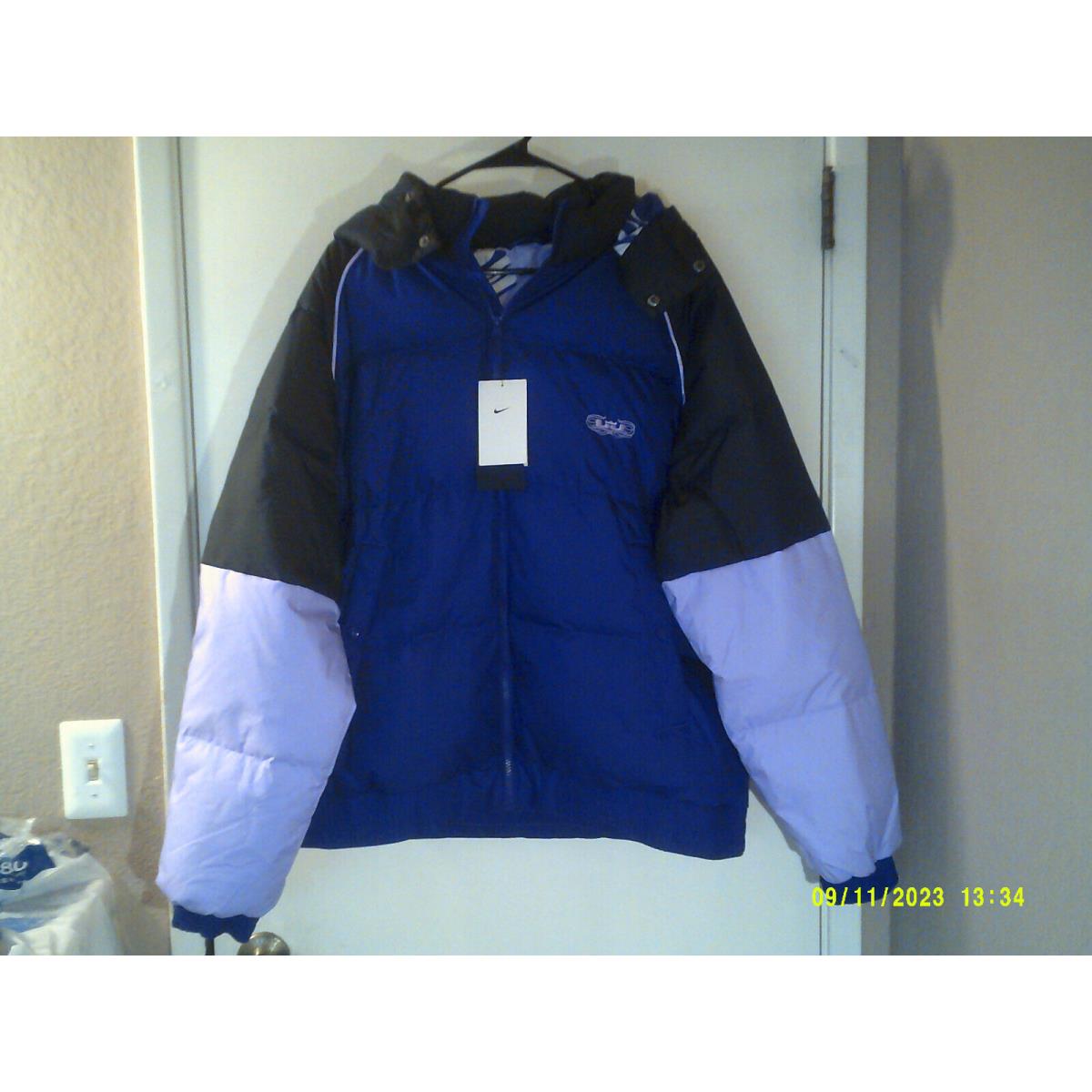 Nike Lebron James Lbj Down Basketball Jacket Men`s Purple Hoodie XL DQ6140-547