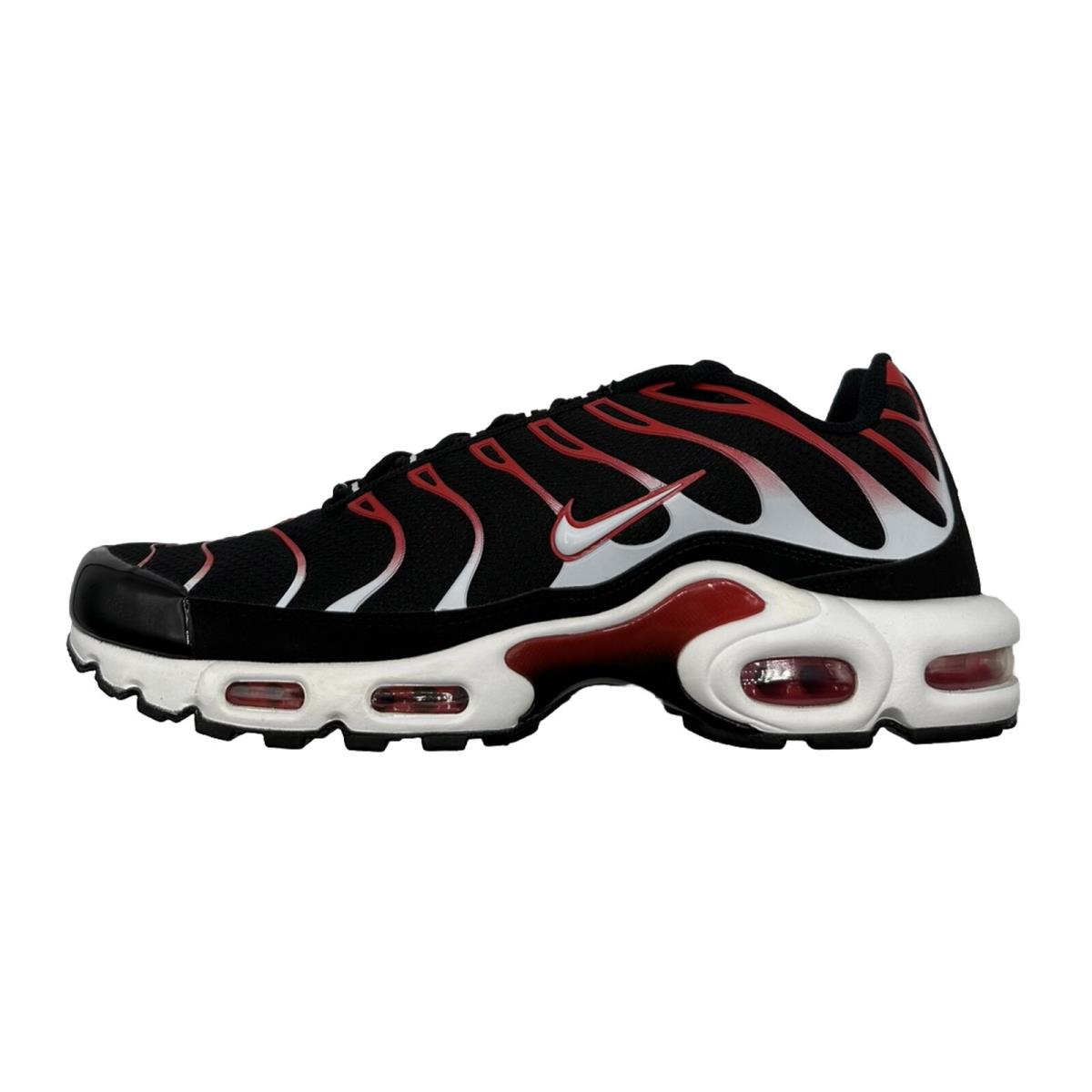 Nike Air Max Plus Black University Red White Shoes DM0032-004 - Men`s Size 11.5 - Black