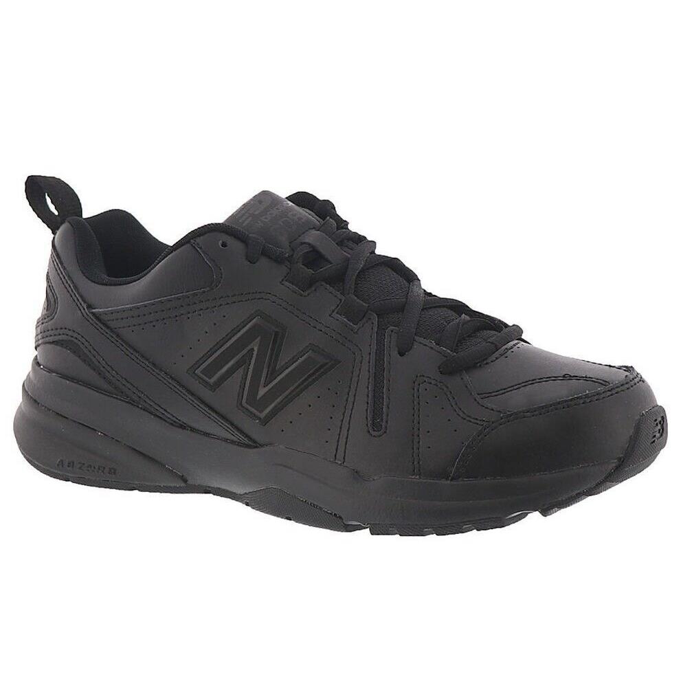 New Mens New Balance 608v5 Black Leather Athletic Cross Training Shoes