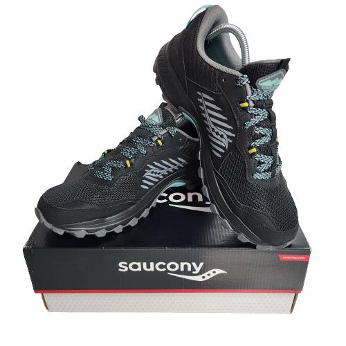 Saucony Womens Excursion TR15 Outdoor Hiking Shoes Sneakers S10668-33 Size 11 - Black/Turquoise