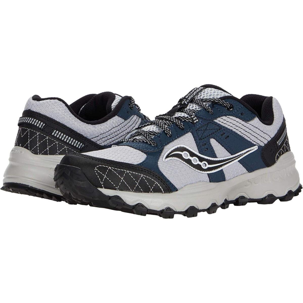 Saucony N7606 Men`s Grid Raptor Tr 2 Running Shoe Grey/blue Size 11 - Grey/Blue