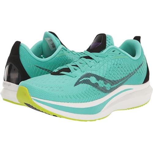 Saucony N8158 Womens Cool Mint Endorphin Speed Fitness Running Shoes Size US 10 - Green