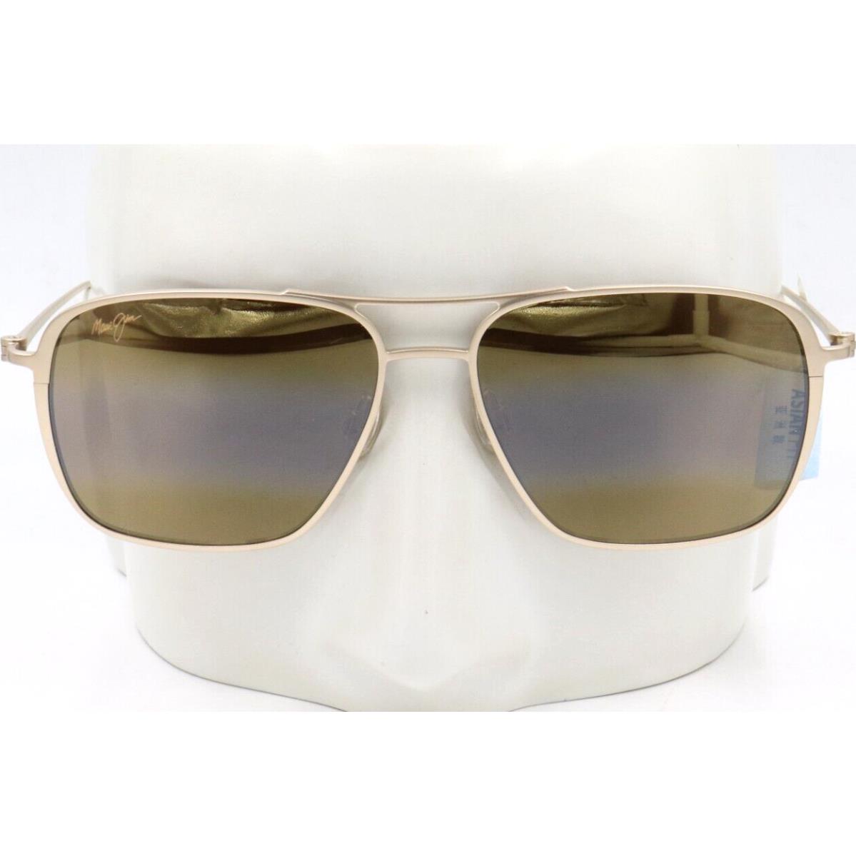 Maui Jim Beaches Satin Gold Bronze Asian Fit Sunglasses H541N-16A