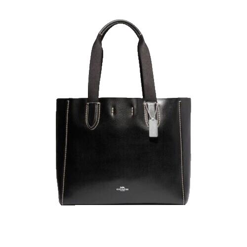 Coach Derby Tote Chalk Pebble Leather 58660