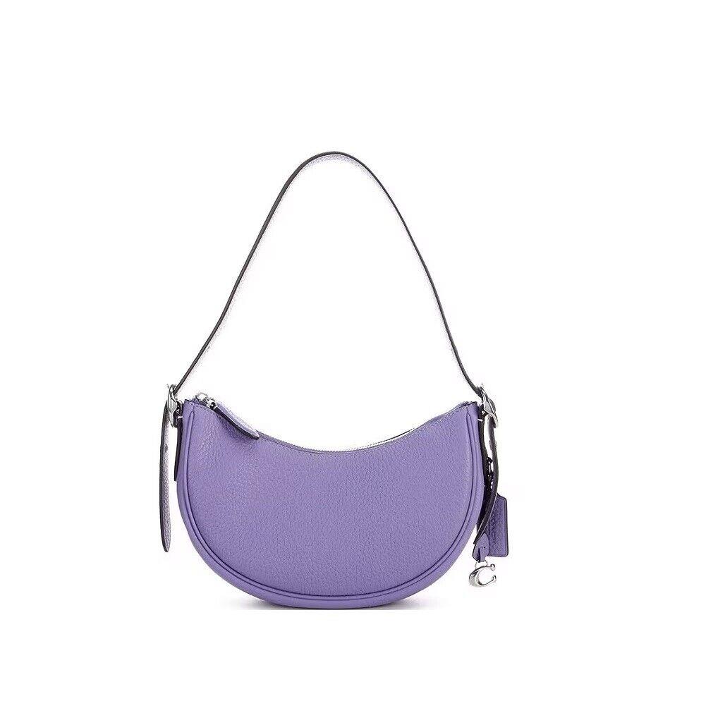 Coach Women`s Soft Pebble Leather Luna Shoulder Bag Light Violet One Size