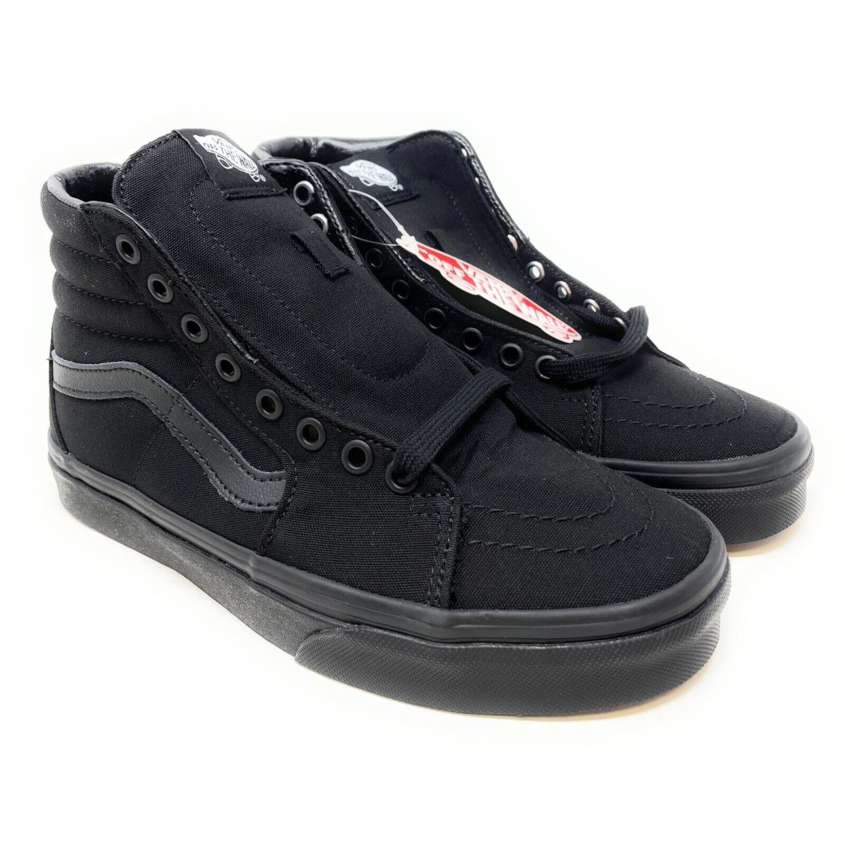 Vans Mens/womens Sk8-Hi Skateboarding Shoes Black/black/black