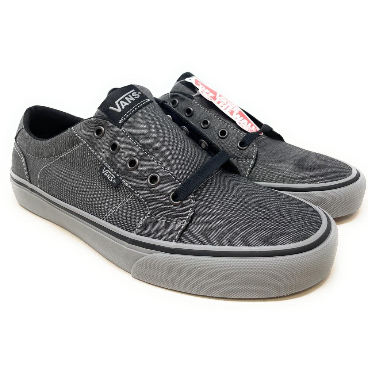 Vans Mens Bishop Skateboarding Shoes F14 Textile Black/grey