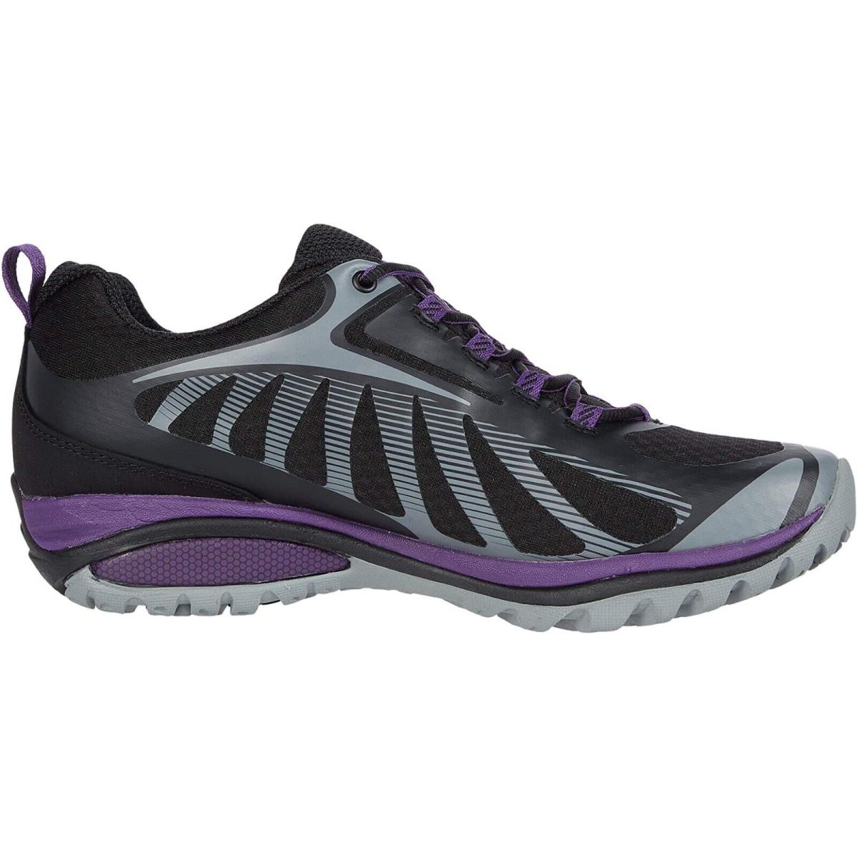 Merrell N8060 Womens Black Acai Siren Waterproof Hiking Shoes Size US 7 EU 37.5 - Black/Purple