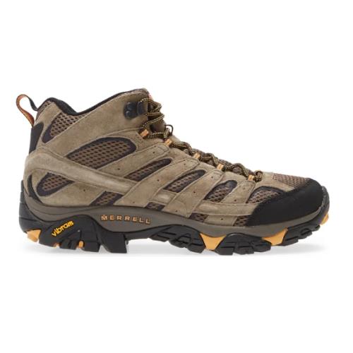 Merrell Mens Size 9.5 Beige Moab 2 Ventilator Hiking Shoes N5845
