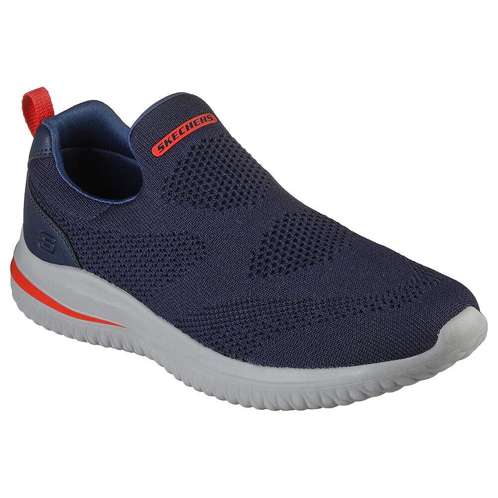 Skechers N2102 Mens Navy Textile Street Wear Delson 3.0 Shoes Size 10 M - Blue