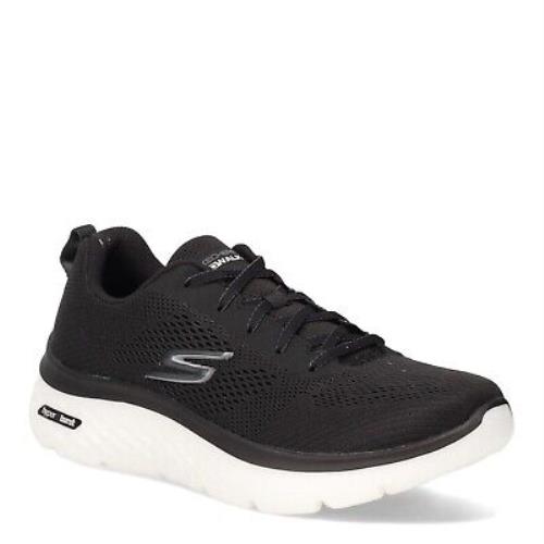 Men`s Skechers Gowalk Hyperburst Walking Shoe 216071-BKW Black / White Fabric M - BLACK / WHITE
