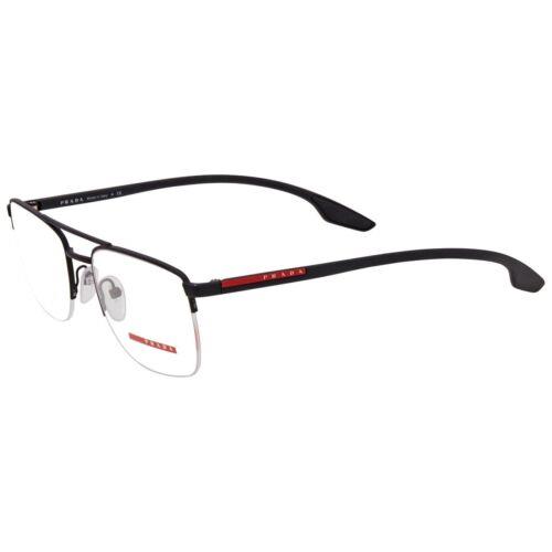 Prada Linea Rossa Demo Square Men`s Eyeglasses PS 51MV DG01O1 53 PS 51MV DG01O1 - Frame: Black