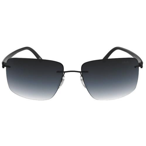 Silhouette Sunglasses Spielberg 61/17/135 Black Silver / Grey Grad 8722/75-9140
