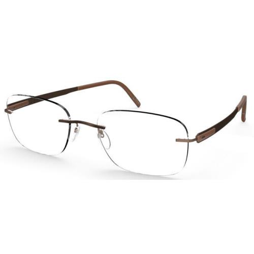 Silhouette Eyeglasses Blend 54/19/140 Leather Brown 5555/CR-6040 - Multicolor Frame