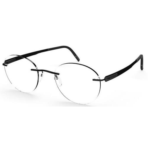 Silhouette Eyeglasses Blend 48/20/145 Pure Black 5555/EP-9040