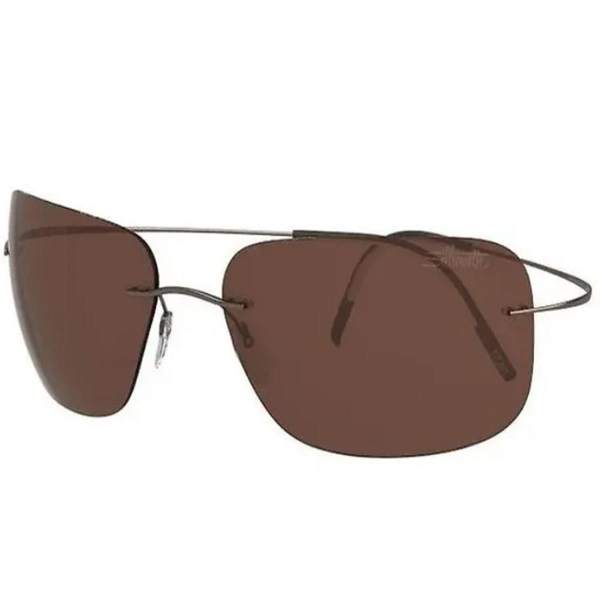 Silhouette Sunglasses Tma Ultra Thin 64/17/135 Polarized Brown 8723/75-7530