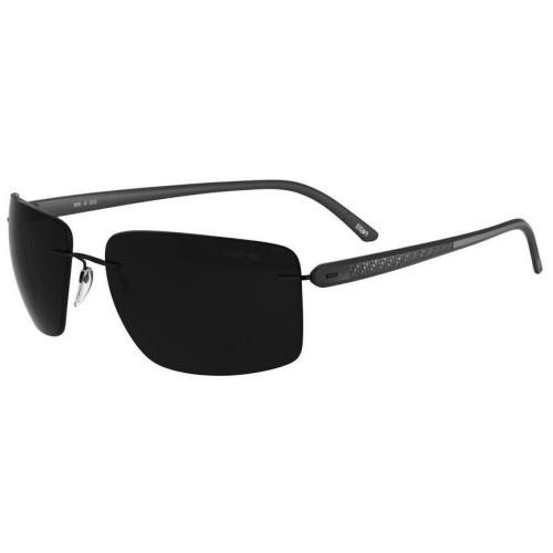 Silhouette Sunglasses Spielberg 61/17/135 Pure Black Polarized 8722/75-9040