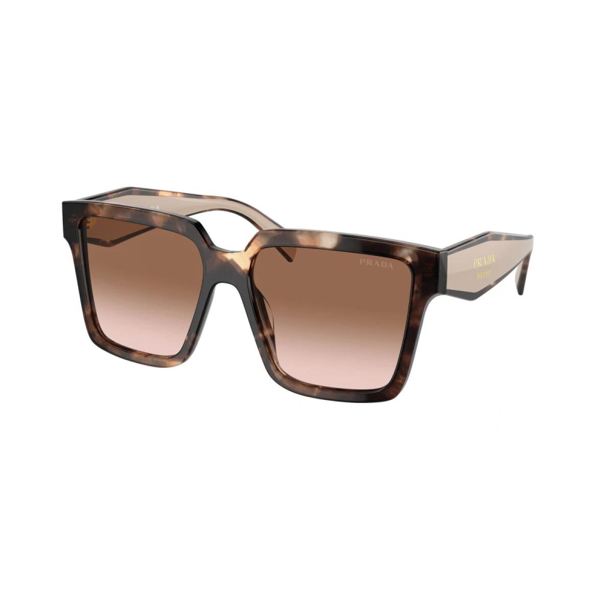 Prada PR 24ZS 07R0A6 Caramel Tortoise - Brown Gradient Sunglasses 56MM