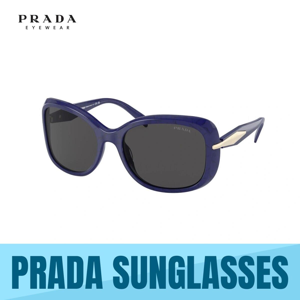 Prada PR 04ZS 18D5S0 Baltic Marble- Dark Grey Lens Sunglasses 57MM