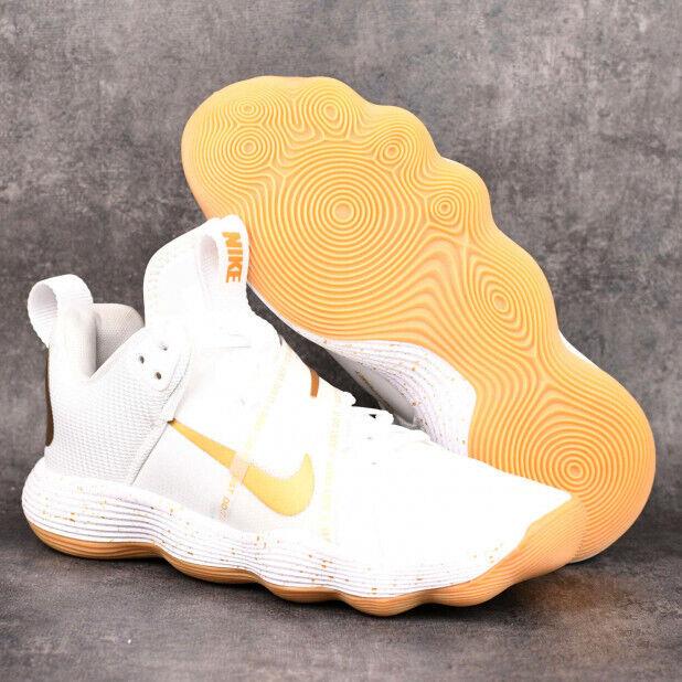 Nike React Hyperset SE White Metallic Gold DJ4473-170 Volleyball Sneakers Shoes