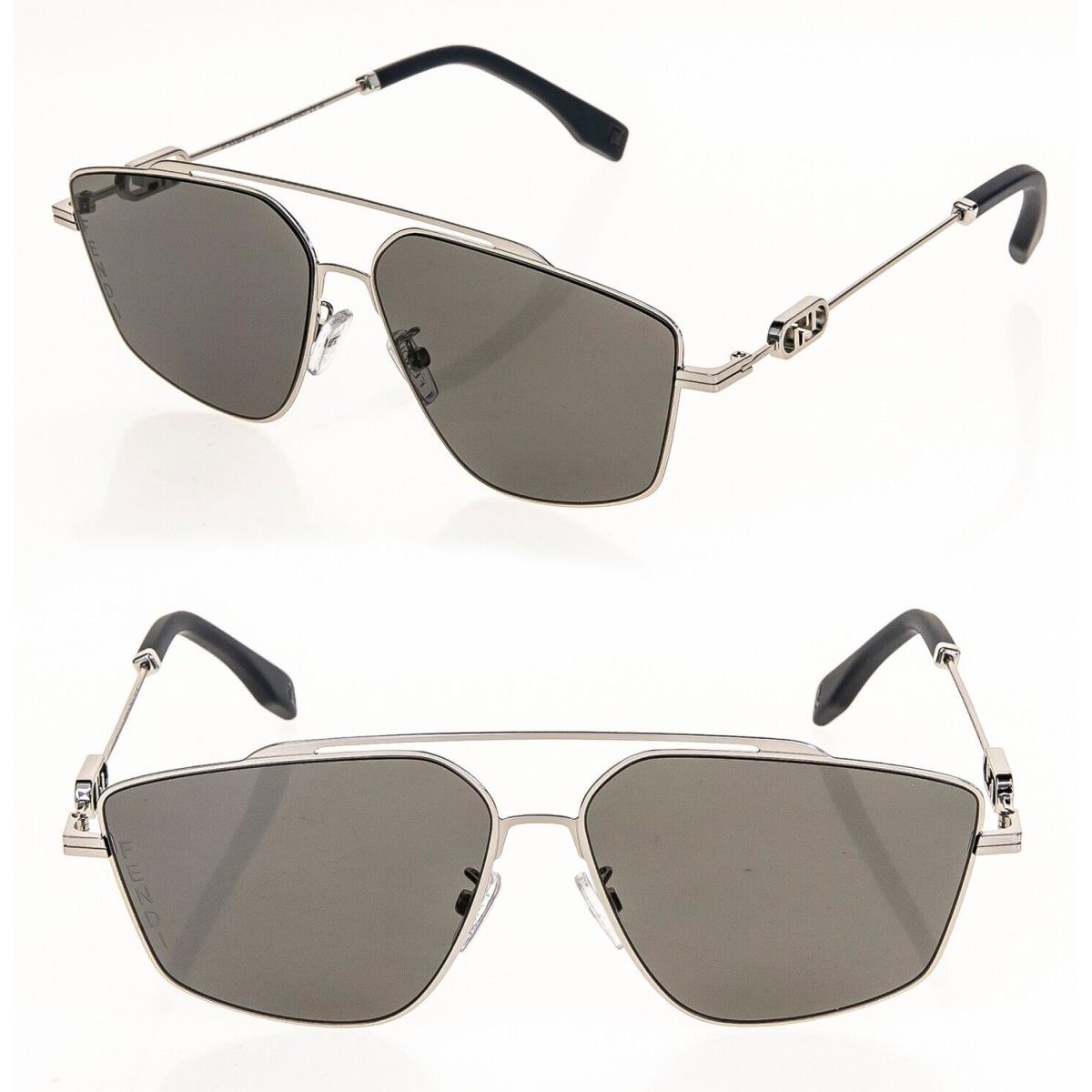 Fendi O`lock 40079 Ruthenium Silver FF Lock Logo Unisex Metal Sunglass FE40079U