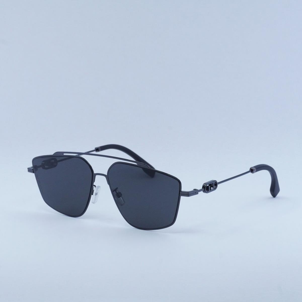 Fendi FE40079U 12A Black Ruthenium/smoke 58-13-145 Sunglasses