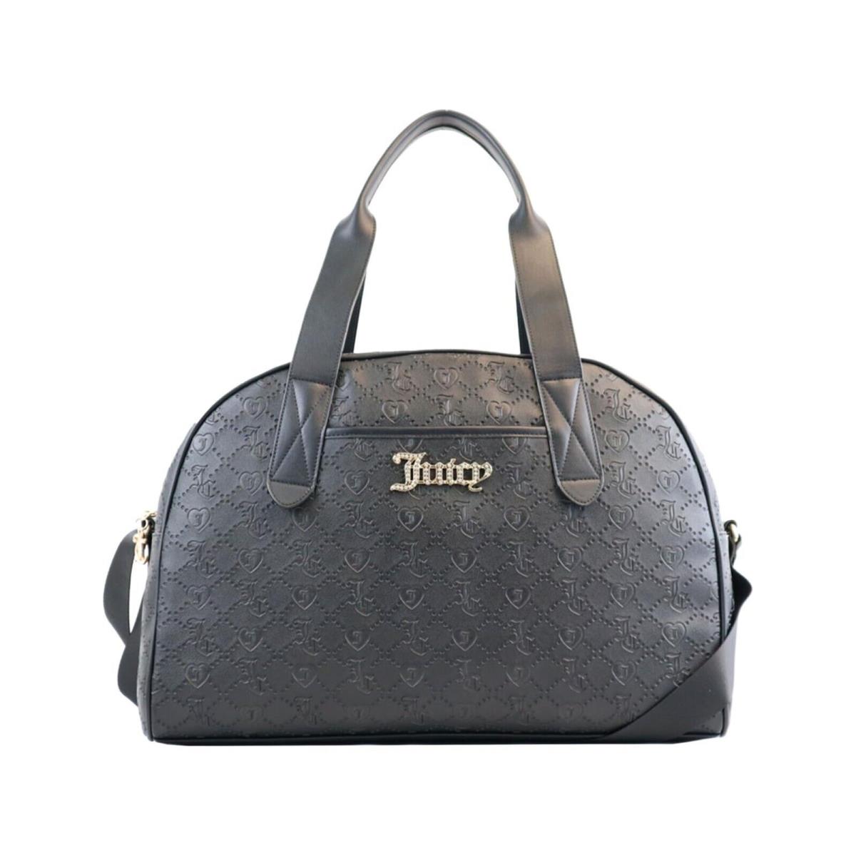 Juicy Couture Semi Charmed Weekender Duffle Bag Licorice - Handle/Strap: , Hardware: Gold, Exterior: