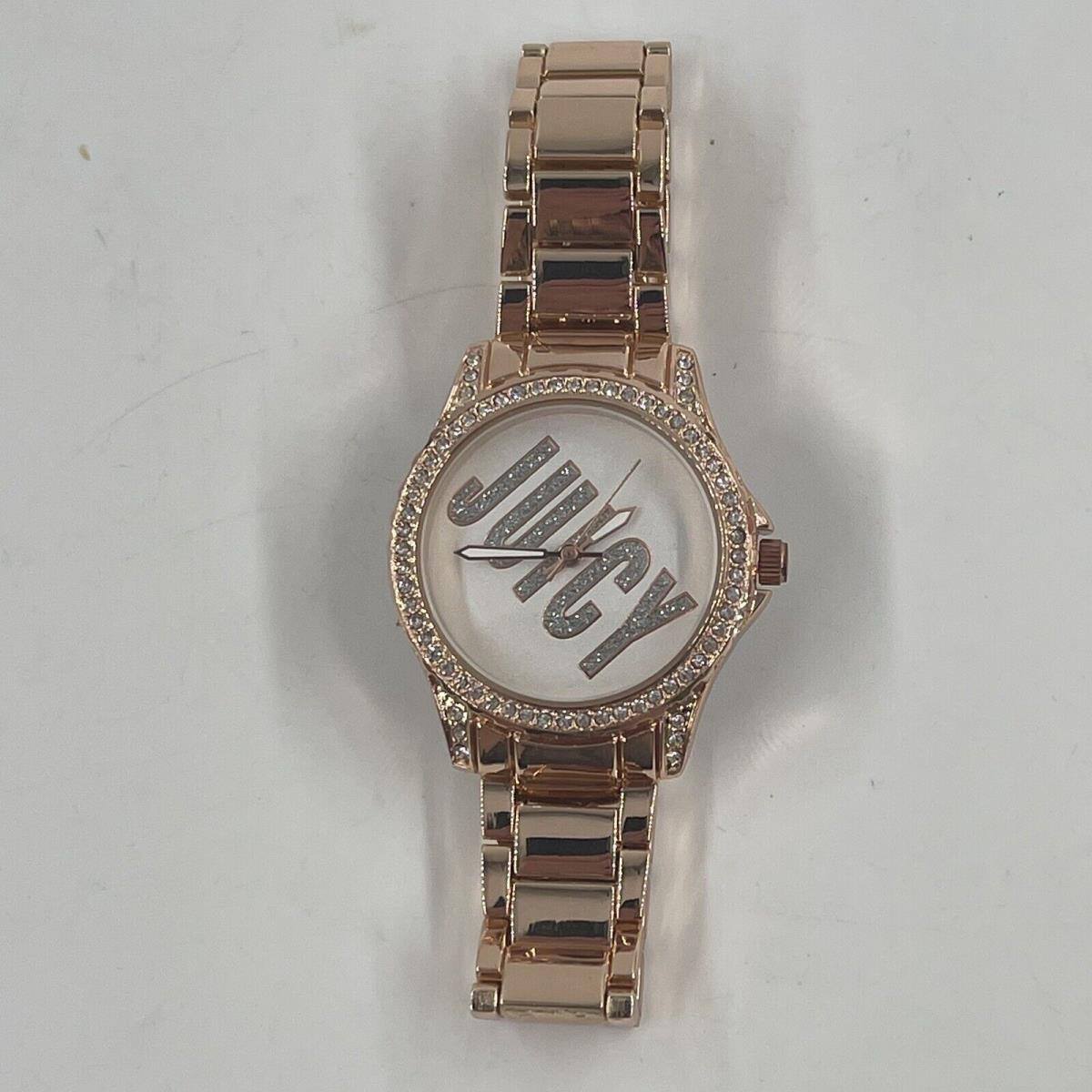 Juicy Couture Women s Rose Gold-toned Juicy Dial Bracelet Watch