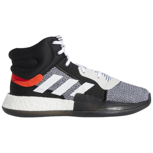 Adidas Marquee Boost Boys Basketball Shoes White Core Black 4 BB9318