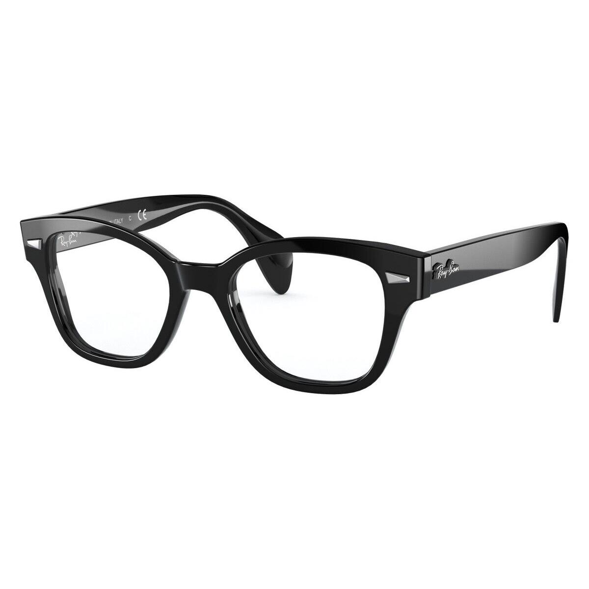 Ray-ban RX0880 Eyeglasses Unisex Black Square 52mm