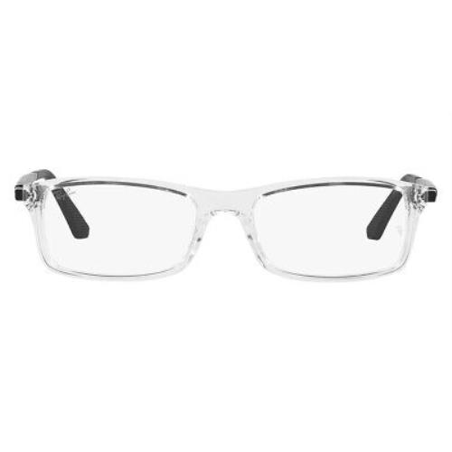 Ray-ban 0RX7017 Eyeglasses RX Unisex Clear Rectangle 54mm