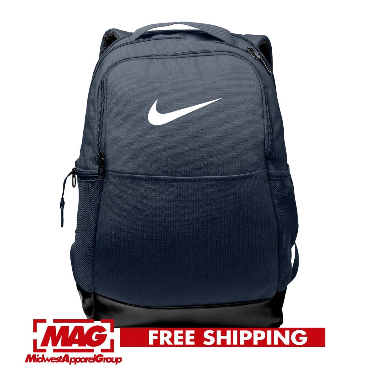 Nike Brasilia Black Medium Backpack Training Gym Bag Back Pack All Sport Swoosh